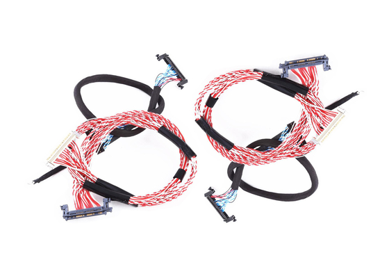 Custom 30 Pin To 50 Pin Connector 2.54mm LVDS Cable