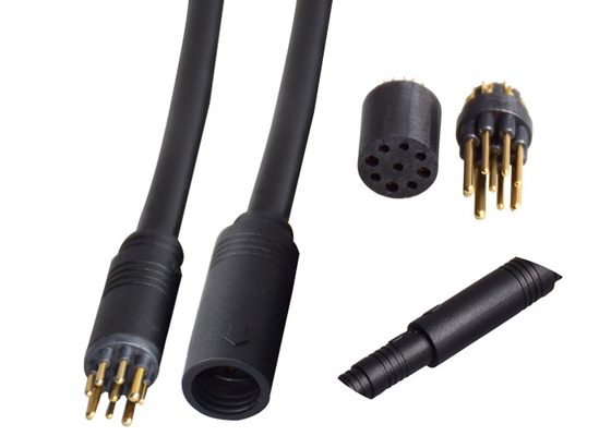 Black PVC IP67 9 Core 6mm Waterproof Cable Wire